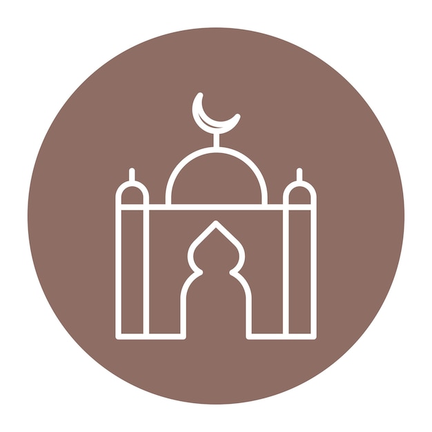 Ilustración vectorial de la mezquita