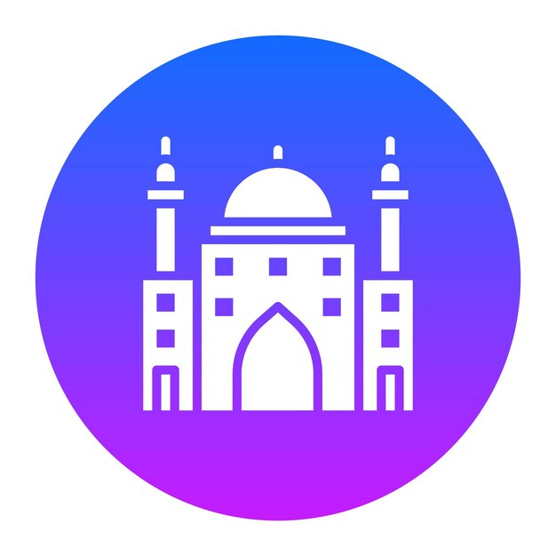 Ilustración vectorial de la mezquita
