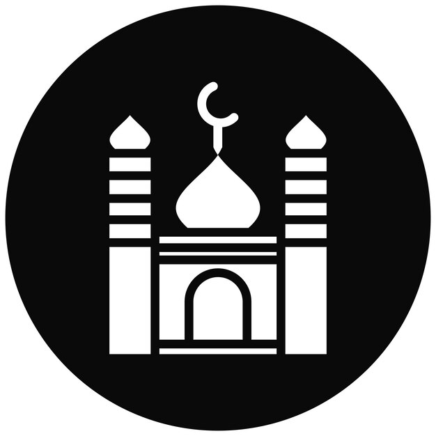 Ilustración vectorial de la mezquita