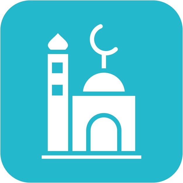 Ilustración vectorial de la mezquita