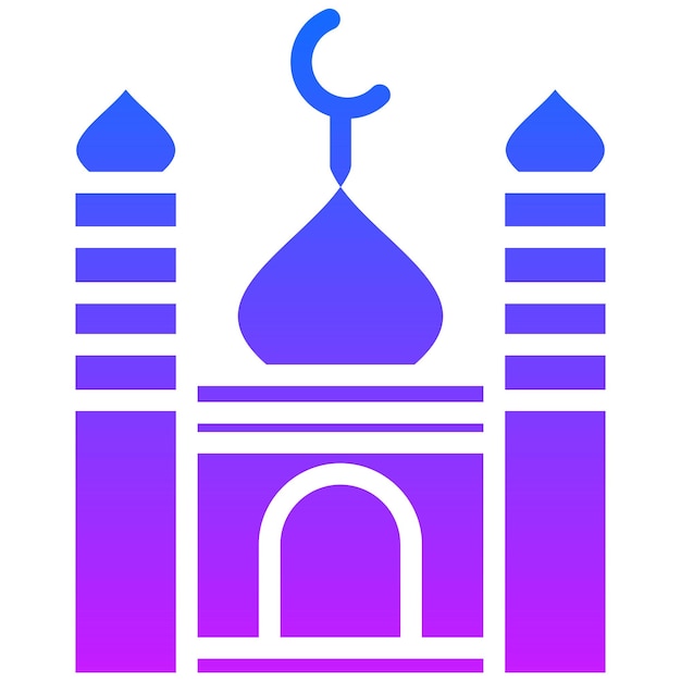 Ilustración vectorial de la mezquita