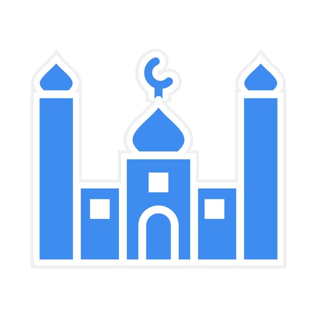 Ilustración vectorial de la mezquita