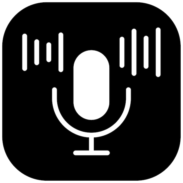 Ilustración vectorial del micrófono