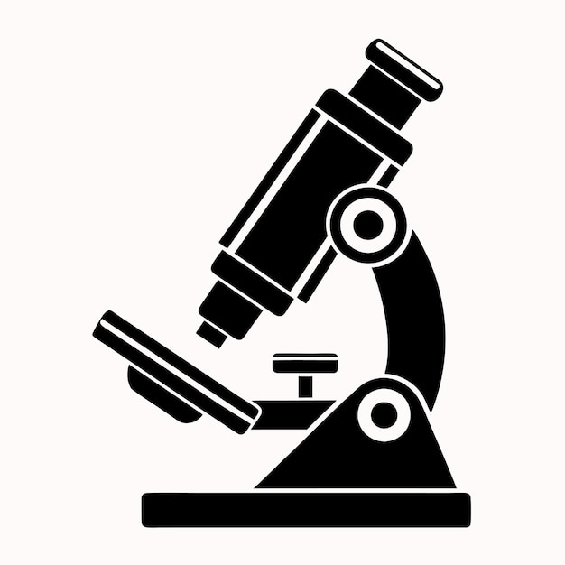 Ilustración vectorial de microscopio Este es un archivo editable
