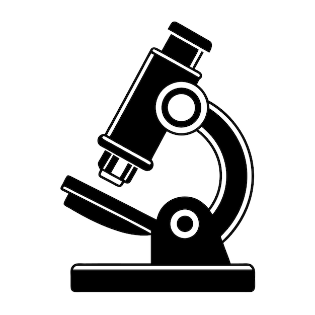 Ilustración vectorial de microscopio Este es un archivo editable
