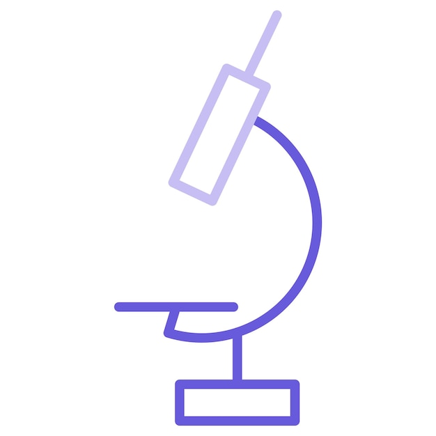 Ilustración vectorial del microscopio