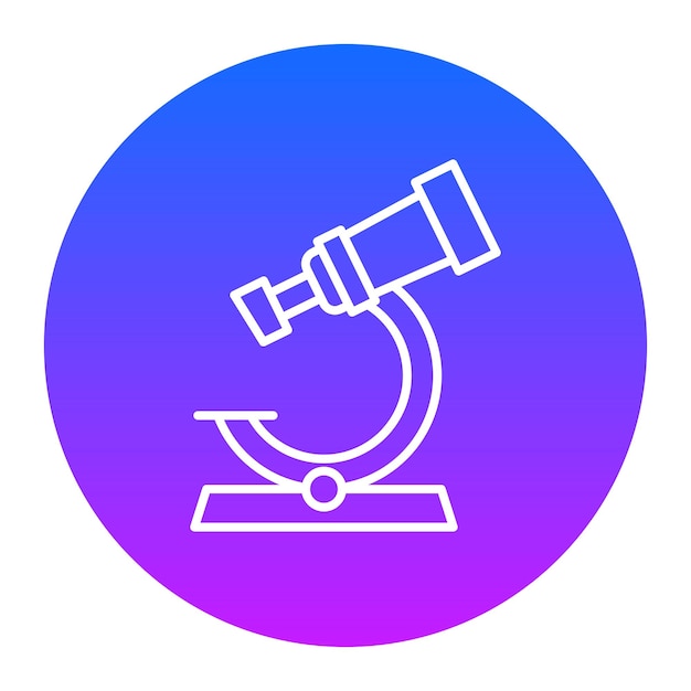 Ilustración vectorial del microscopio