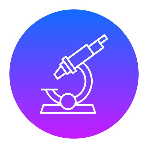 Ilustración vectorial del microscopio