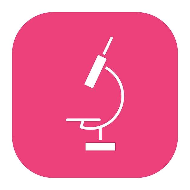 Ilustración vectorial del microscopio