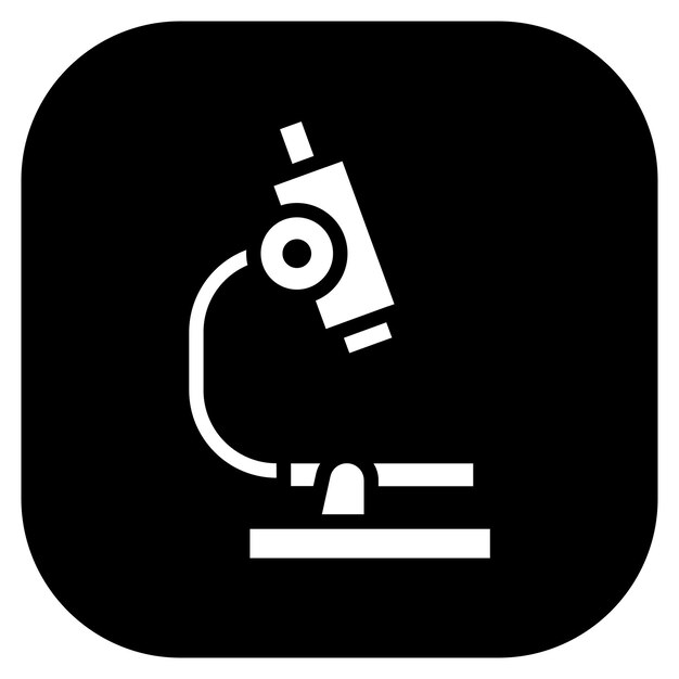 Ilustración vectorial del microscopio