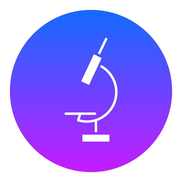 Ilustración vectorial del microscopio