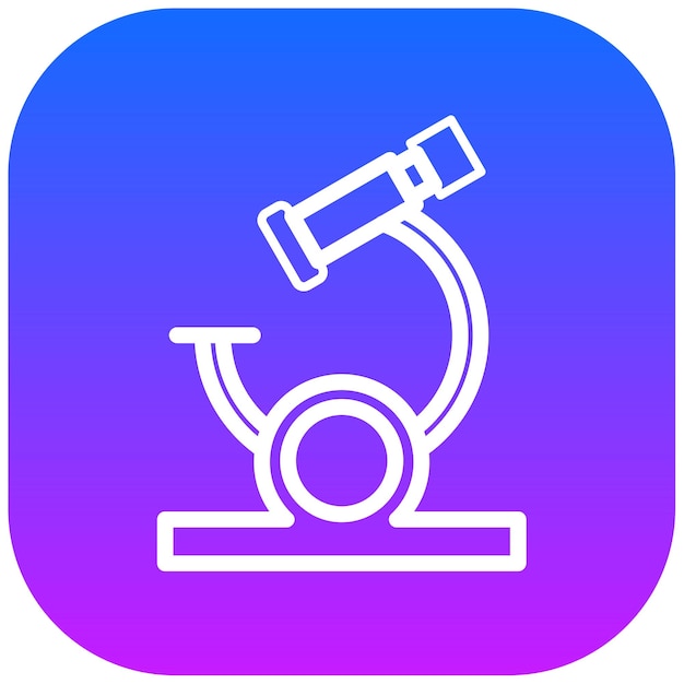 Ilustración vectorial del microscopio