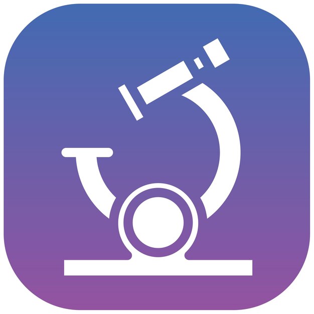 Ilustración vectorial del microscopio