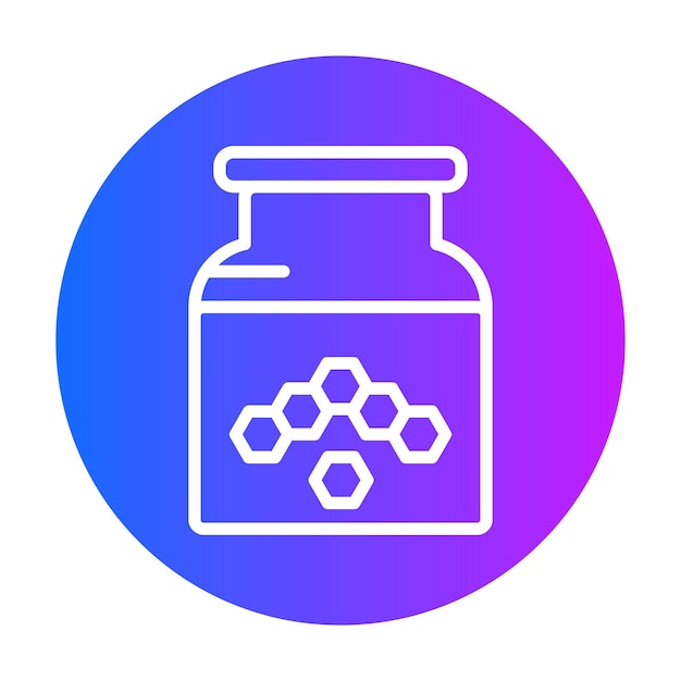 Ilustración vectorial de la miel