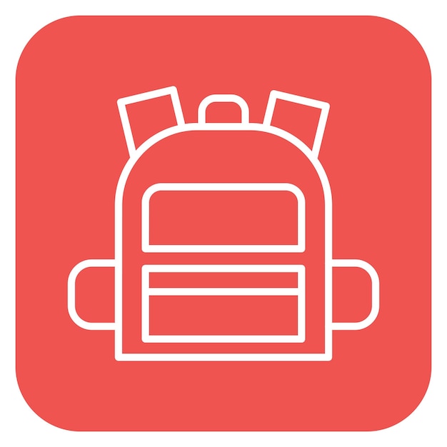 Ilustración vectorial de la mochila