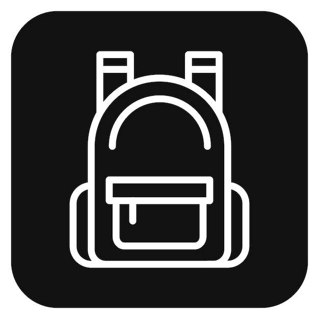 Ilustración vectorial de la mochila