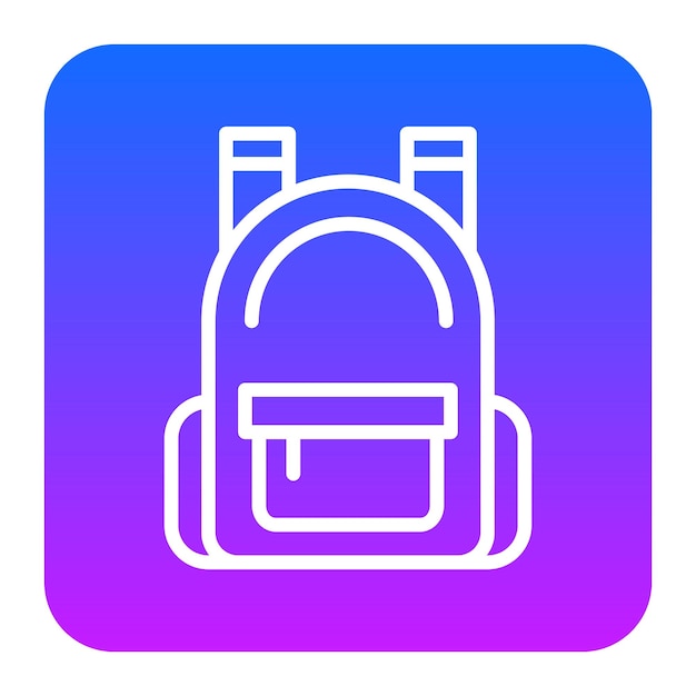 Ilustración vectorial de la mochila