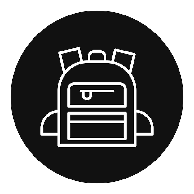 Ilustración vectorial de la mochila