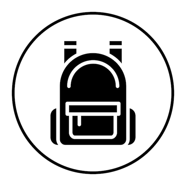 Ilustración vectorial de la mochila