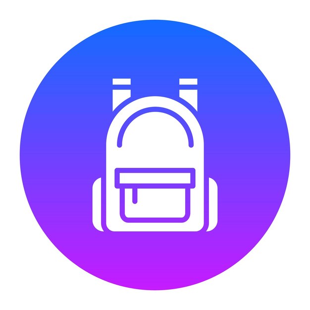 Ilustración vectorial de la mochila