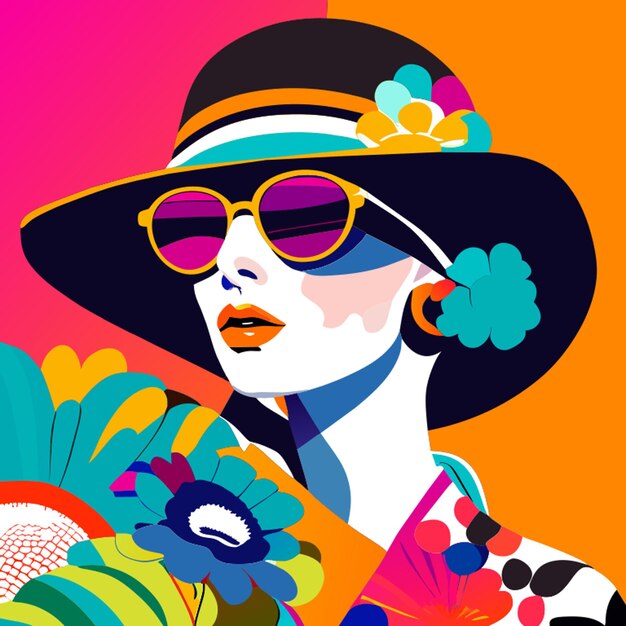 Vector ilustración vectorial de la moda