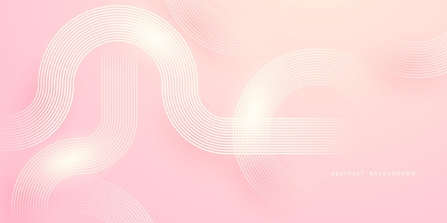Ilustración vectorial moderna con fondo abstracto rosado
