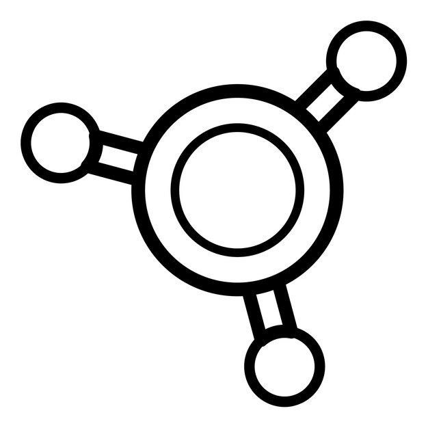 Ilustración vectorial de las moléculas