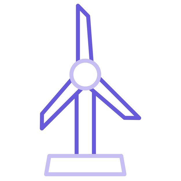 Ilustración vectorial del molino de viento