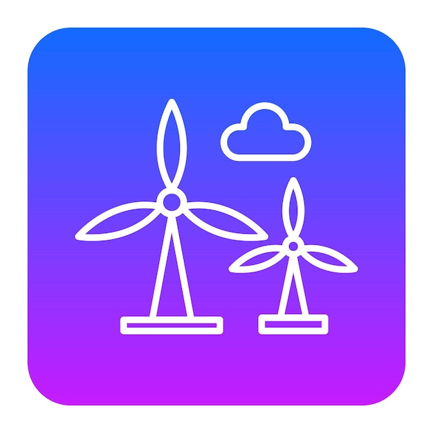 Ilustración vectorial del molino de viento