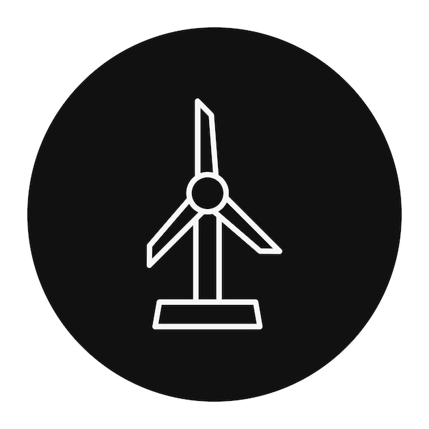 Ilustración vectorial del molino de viento