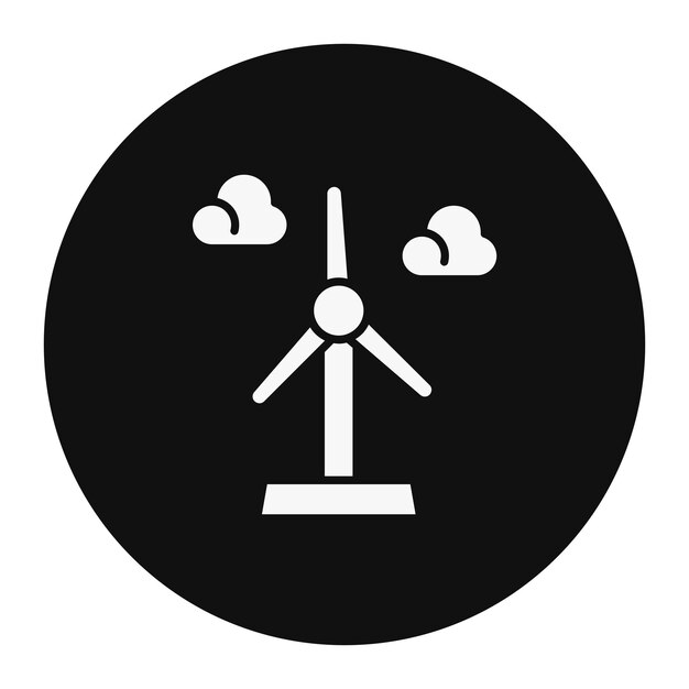Ilustración vectorial del molino de viento