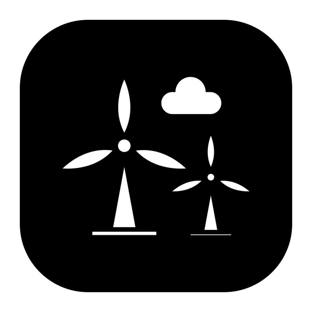 Ilustración vectorial del molino de viento