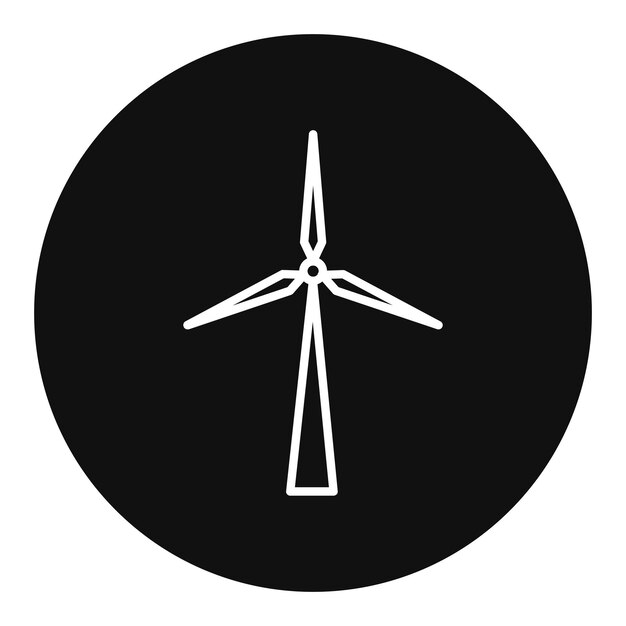 Ilustración vectorial del molino de viento