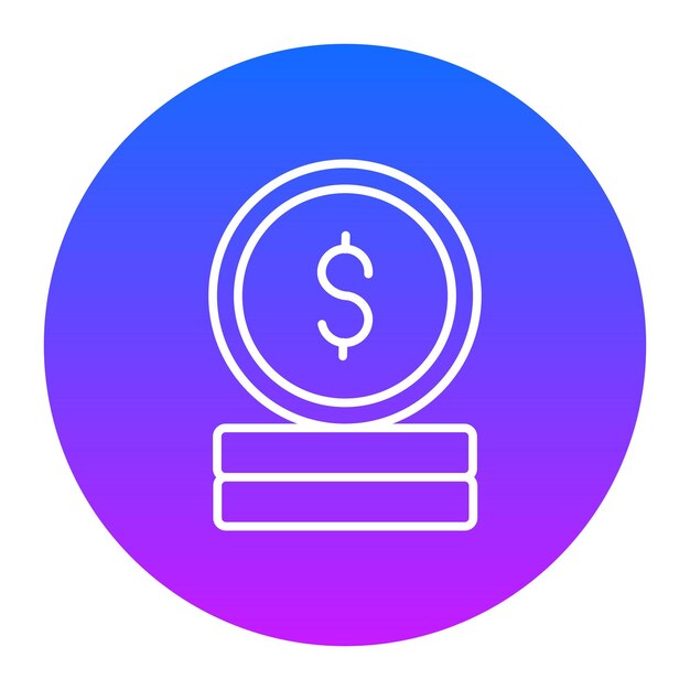 Ilustración vectorial de la moneda