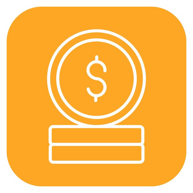 Ilustración vectorial de la moneda