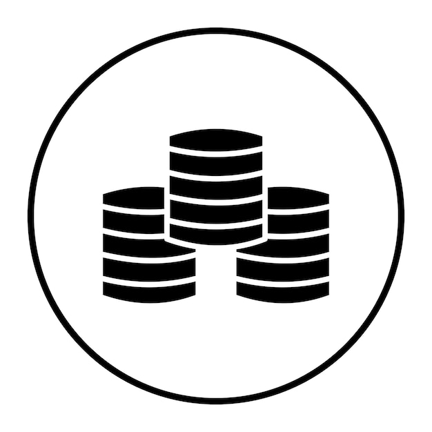 Ilustración vectorial de las monedas