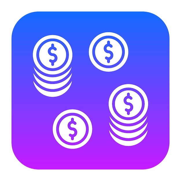 Ilustración vectorial de las monedas