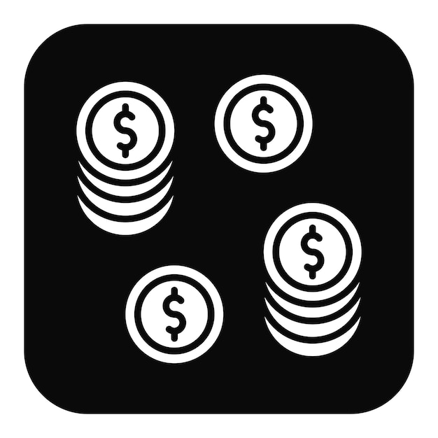 Ilustración vectorial de las monedas
