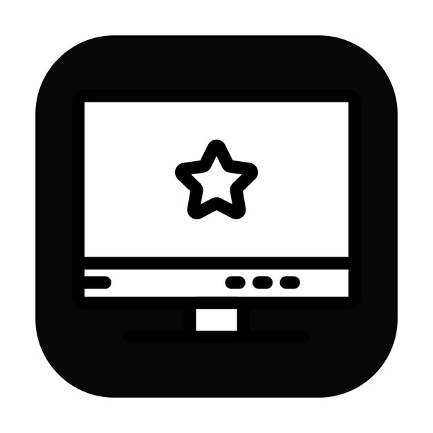 Ilustración vectorial del monitor