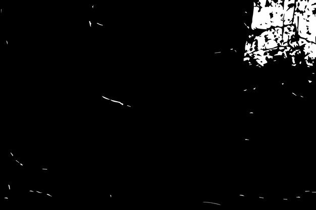 Ilustración vectorial de monocromo abstracto de superposición de angustia textura grunge sobre un fondo blanco