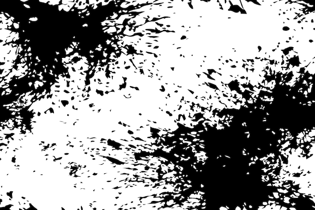 Ilustración vectorial de monocromo abstracto de superposición de angustia textura grunge sobre un fondo blanco