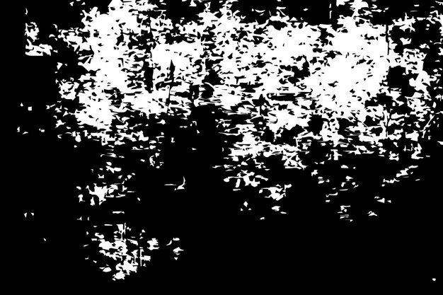 Ilustración vectorial de monocromo abstracto de superposición de angustia textura grunge sobre un fondo blanco