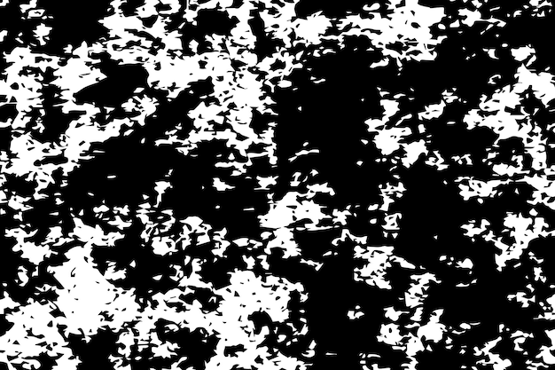 Ilustración vectorial de monocromo abstracto de superposición de angustia textura grunge sobre un fondo blanco