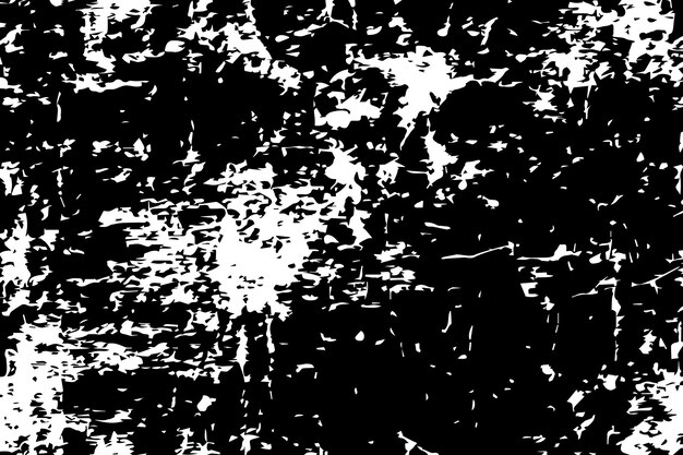 Ilustración vectorial de monocromo abstracto de superposición de angustia textura grunge sobre un fondo blanco