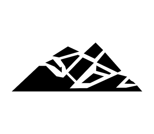 Ilustración vectorial de montaña