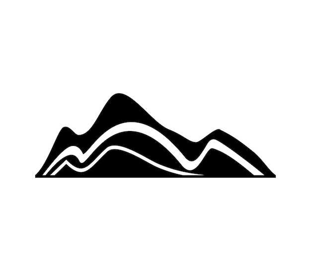 Ilustración vectorial de montaña