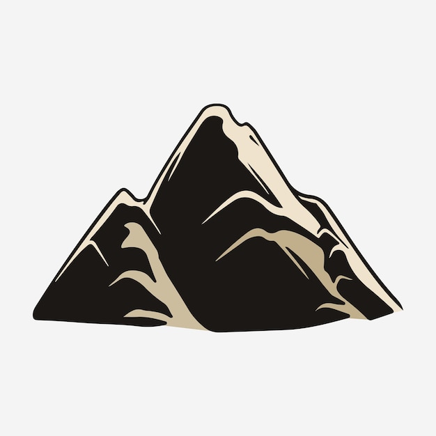 Ilustración vectorial de las montañas