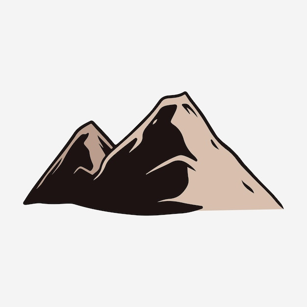 Ilustración vectorial de las montañas