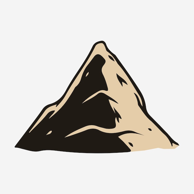 Ilustración vectorial de las montañas