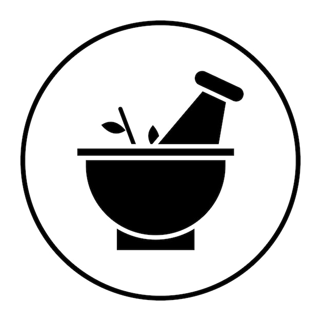 Ilustración vectorial de mortero